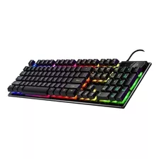 Teclado Gamer Yindiao V4 Qwerty Inglés Us Negro Con Luz Rgb