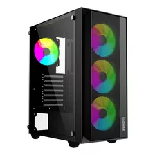 Gabinete Pc Raidmax Vector V100 Rgb 4x Fan Templado Gamer Pc