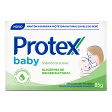 Sabonete Em Barra Para Bebê Protex Baby Glicerina Natural 85g