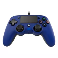 Control Joystick Nacon Wired Compact Controller For Ps4 Negro Y Azul