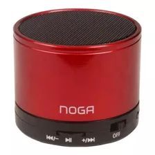 Parlante Portatil Noga Ngs-025 Con Bluetooth Color Rojo