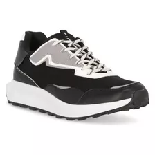 Tenis Deportivo Caballero Supersport Negro 615-18