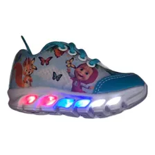 Tênis Infantil De Led Masha E O Urso - Ortokids