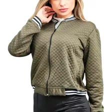 Jaqueta Bomber Casaco Blusa Frio Feminina Metalassê Listra