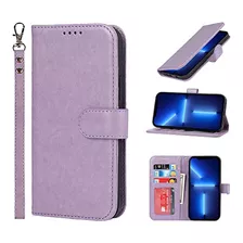 Funda Cartera Para iPhone 13 Pro Max C-purple