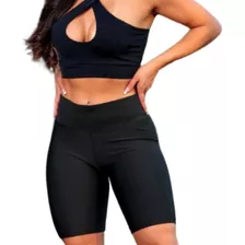 Calza Biker Short Deportivo Legging Faja Con Elástico Dama