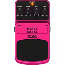 Pedal P Guitarra Hm300 Distorção Heavy Metal - Behringer +nf