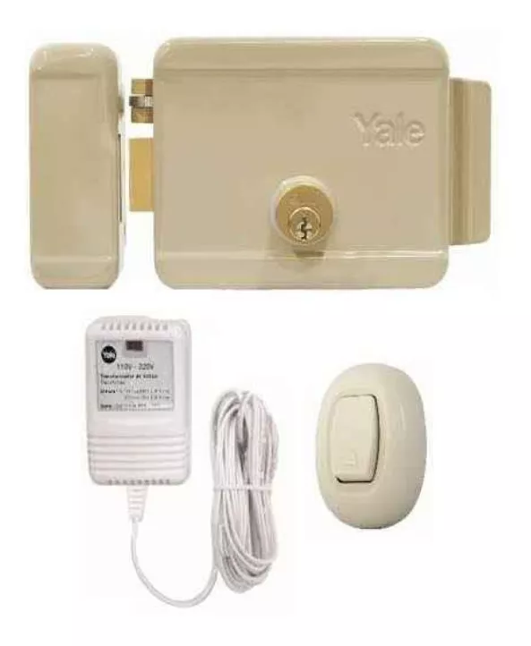 Kit Yale: Cerradura/chapa Eléctrica+ Transformador+pulsador