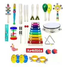 Set De Instrumentos Musicales De Madera Niños Artidix