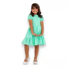 Vestido Infantil Menina Fresco Igreja Festa Moda Evangelica