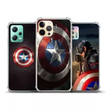 Capa Capinha Case Capitão America Pers. Escolha O Modelo