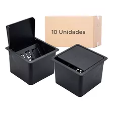 10 X Caixas Tomada Embutir Mesa Escritório Home Office 94x94