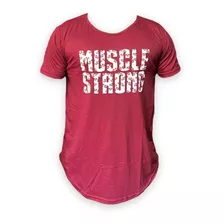 Camiseta Long Muscle Strong Body Great P