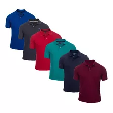 Kit 06 Camisas Camisetas Gola Polo Masculina Atacado Revenda