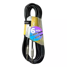 Cable Para Guitarra Electrica Bajo Plug Reforzado 6 Metros