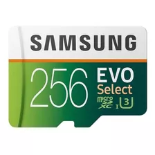 Cartão De Memória Samsung Mb-me256ha/am Evo Select Com Adaptador Sd 256gb