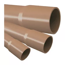 Cano Pvc Marrom Soldável 6 Metros 32mm 1 Pol - 10 Peças