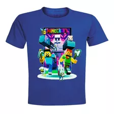 Poleras Minecraft El Juego, M/corta 100% Algodón Premium 