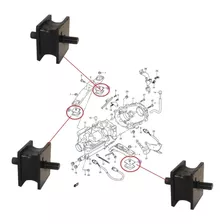 Kit 3 Coxim Caixa Redução Tcase 4x4 Jimny 1.3 16v Ate 2022