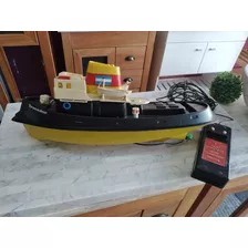 Barco Remolcador Delta Minimodels Contro Remoto A Cable 70s