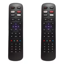 Kit 2 Controle Remoto Compatível Aoc Roku Tv Smart