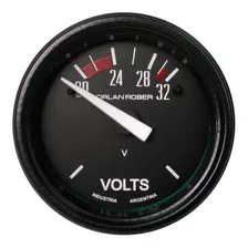 Reloj Voltimetro 24v - 52mm 20-32v Negro 624h24v Orlan Rober