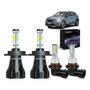 Kit De Faros Led H11, H1, H7 Y Bombillas De Haz Alto Y Bajo