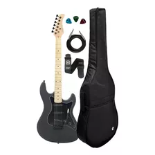 Guitarra Strinberg Sts100 Preta Bks Fosco + Kit Capa Luxo