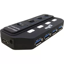 Hub Usb 3.0 4 Puertos Con Switch Interruptor Y Luz