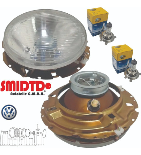 Faros Con Focos Hella Y Biceles Vw Safari 1.6 73-80 Foto 6