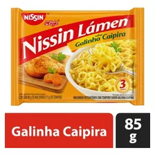 Macarrão Instantâneo Lámen Galinha Caipira Nissin Miojo 85g