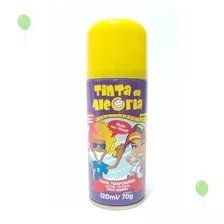  Tinta Spray Temporária Da Alegria Para Cabelo Lavável 120ml Tom Amarelo