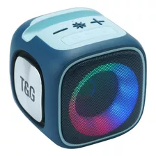 Parlante Bluetooth Cubo Soporte Celular Luces Led Rgb Tws