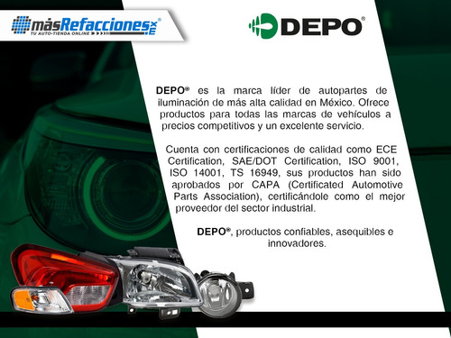 Faro Niebla Izquierdo C/leds Bmw 318i 16-19 Depo Foto 5