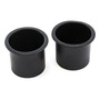 6 Pack- Black Two Tiered Plastic Drink Cup Can Holder Fi Cca