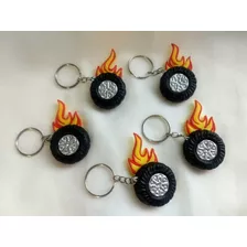 10 Lembrancinhas Chaveiros Hot Wheels Pneu Em Biscuit