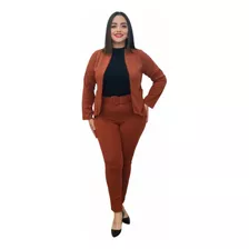 Traje De Saco Con Pantalon Y Cinturon Forrado