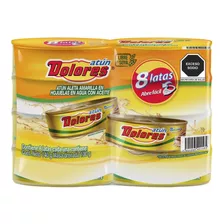 Atun Dolores En Aceite Lata 140g Con 8 Pzs Aleta Amarilla