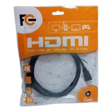 Kit Hdmi 2 Metros Ultra Hd 4k 3d 4 Und