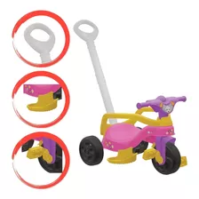 Carrinho De Passeio Infantil Triciclo Empurrador Pedal Bebe