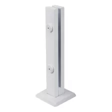 Kit 13 Coluna Torre Branca Guarda Corpo Inox 40 Cm 2 Furos