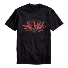 Playera Negra Evangelion Anime Logo