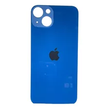 Vidro Traseiro iPhone 13 Tampa Furo Maior Azul