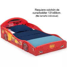 Cama Infantil Toddler Cars Mcqueen Disney 2en1 Dormir Jugar