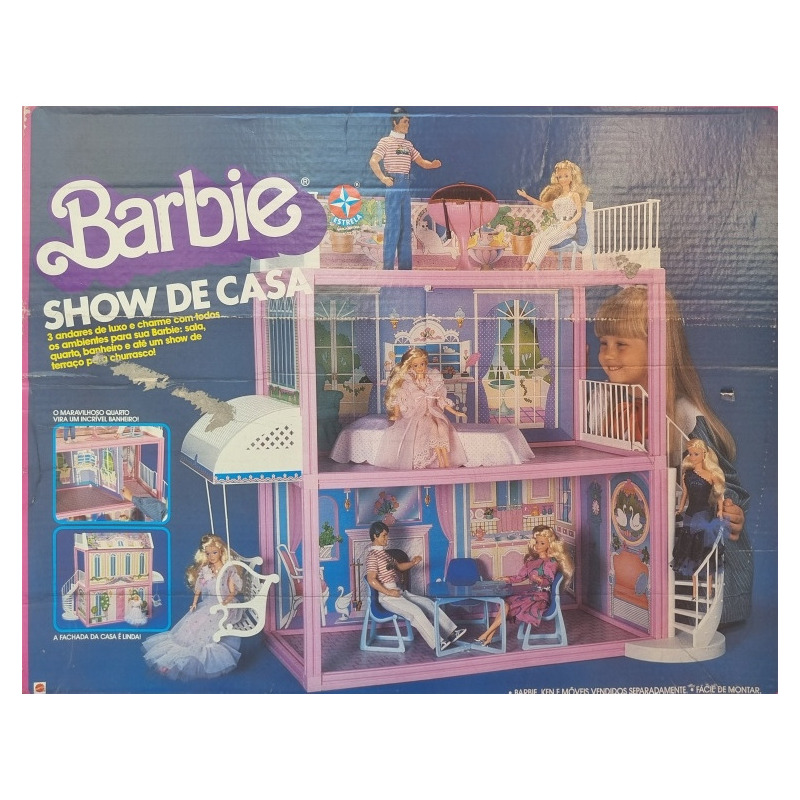 Casa da Barbie Estrela com móveis e acessórios Anos 80 