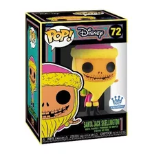 Pop! Santa Jack Skellington (black Light) - The Nightmare Be