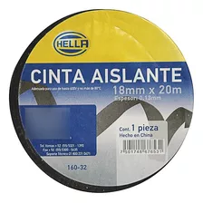 Cinta Plastica Hella Negra Color Negro