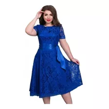 Vestido Casamento Plus Size Formatura Renda Rodado Civil /26