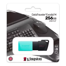 Pendrive Usb 3.2 Kingston Datatraveler Exodia M 256gb