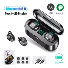 Auriculares Inalámbricos Bluetooth Combo 5 Para Todos Los Teléfonos Celulares, Color Negro